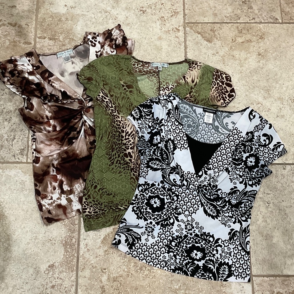 Lot of 3 casual work tops size S